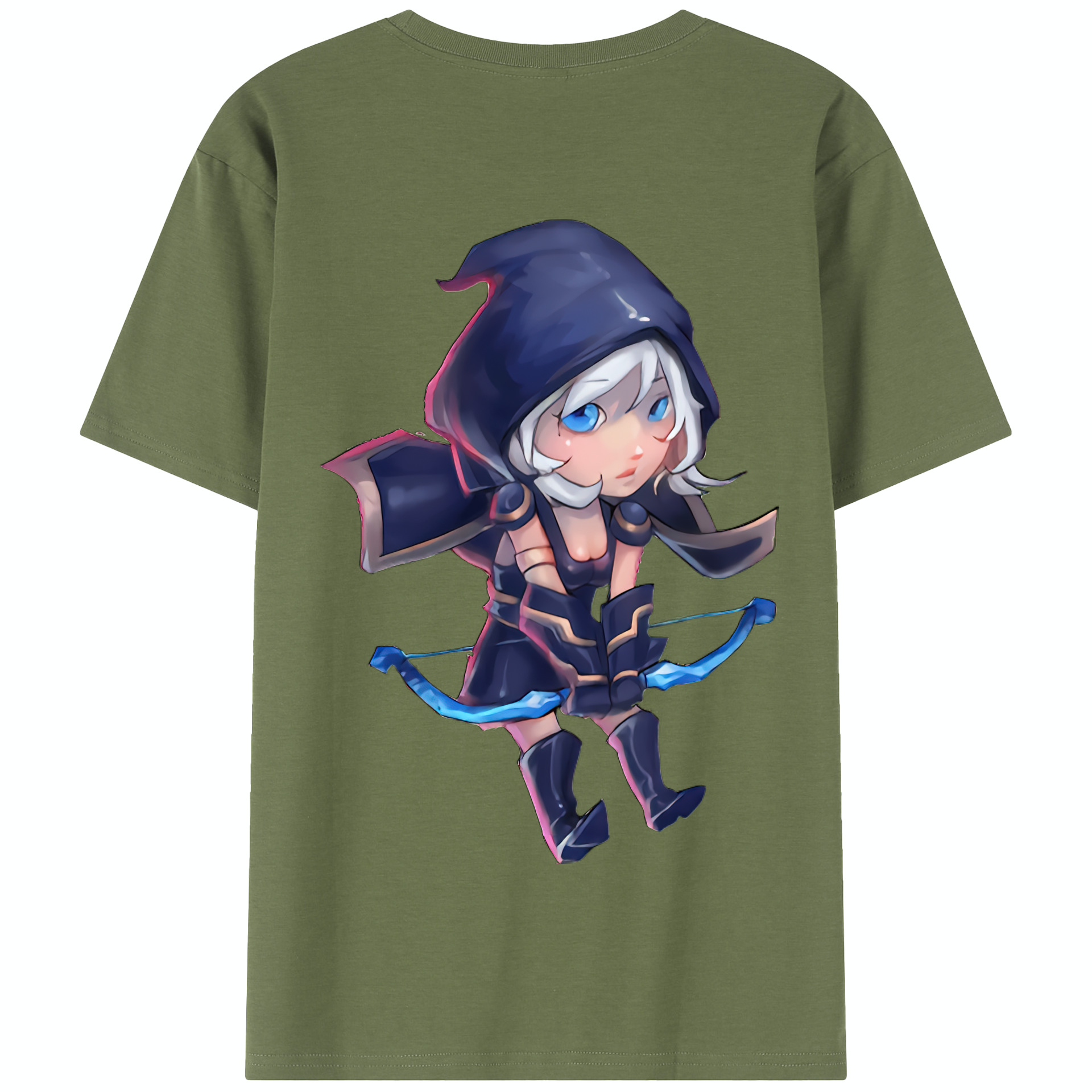 リーグ・オブ・レジェンド League of Legends LOL 綿100％半袖Tシャツ（背面プリント）